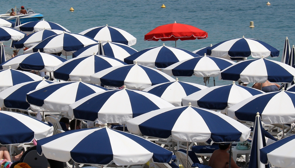 Une plage de Nice a été fermée d'accès au public. 