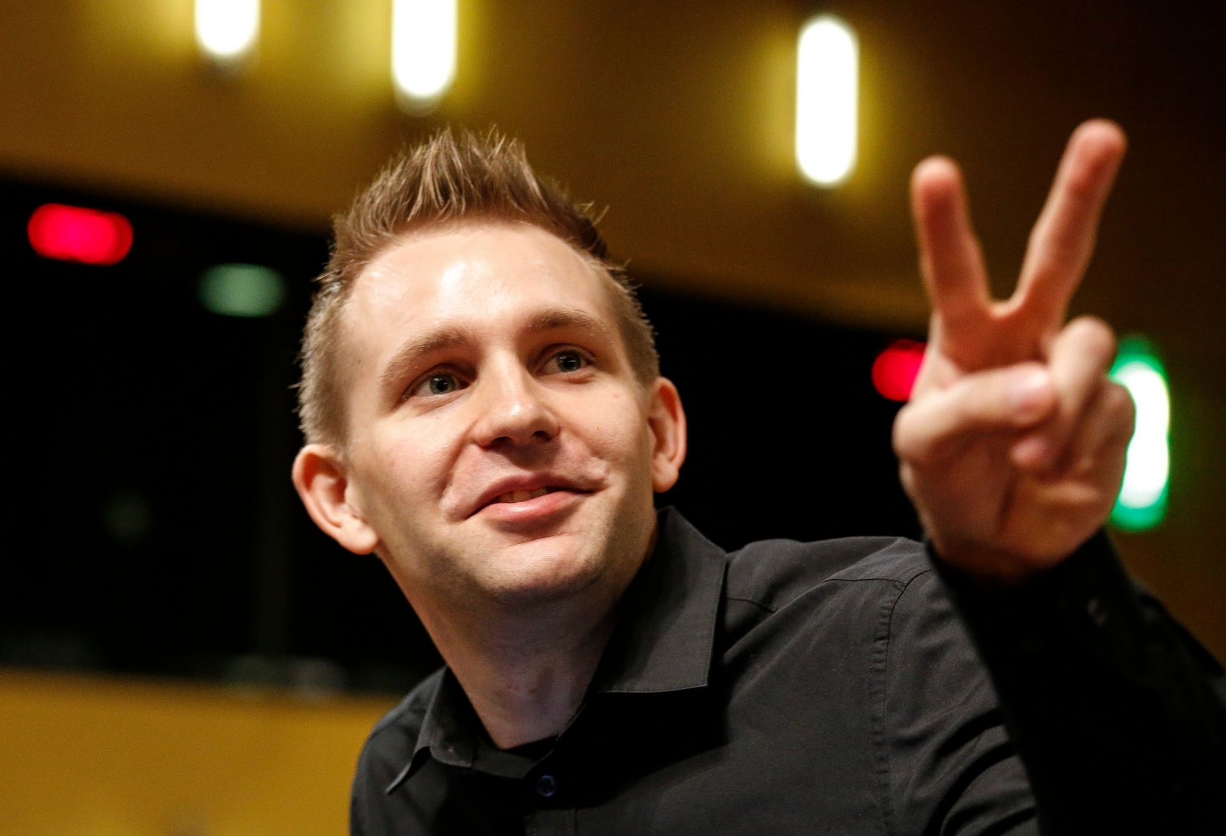 epa04965311 Austrian Max Schrems waits for the verdict of the European Court of Justice in Luxembourg, 06 October 2015. Max Schrems filed a data privacy infringement lawsuits against Facebook, the online social networking service .  EPA/JULIEN WARNAND LUXEMBOURG JUSTICE MAX SCHREMS