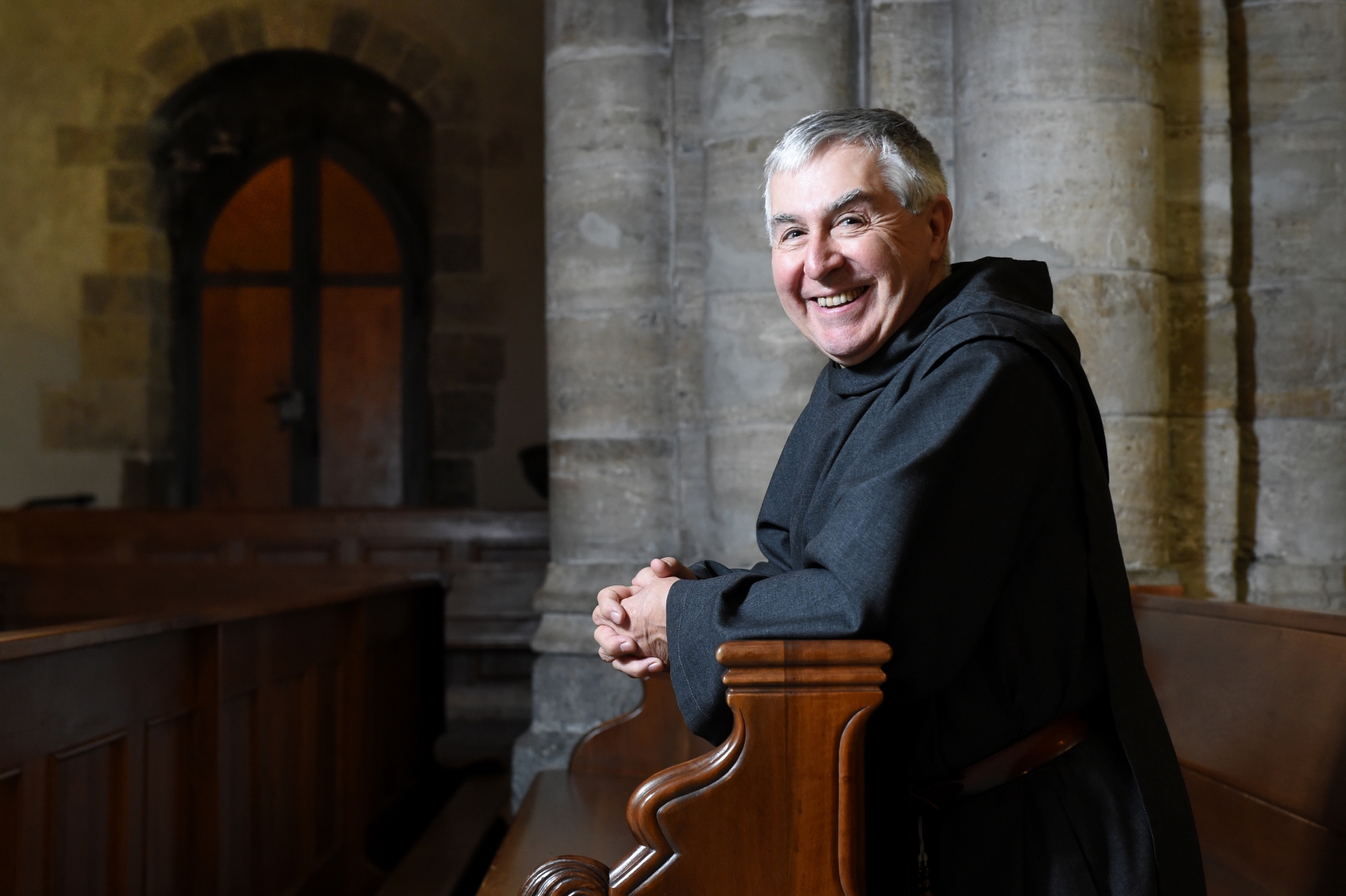 Sion - 17 décembre 2015 - Cathédrale - Jean-Philippe Chauveau, religieux de la communauté St-Jean. photo: Sabine Papilloud CHAUVEAU3