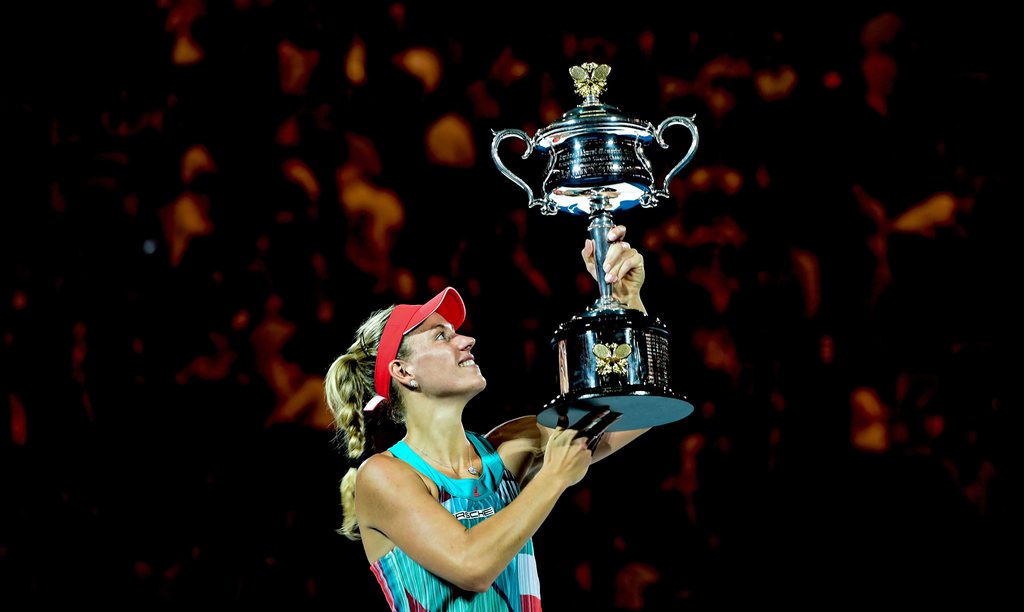 L'l'Allemande a gagné son premier titre en Grand Chelem à la faveur de sa victoire face à la reine du classement mondial, Serena Williams.