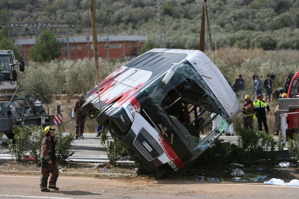 L'accident d'autocar a provoqué le décès de 13 étudiantes en échange universitaire en Espagne.