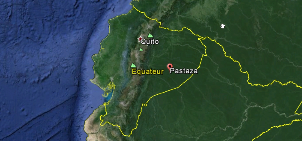L'avion s'est écrasé dans la province de Pastaza, en Amazonie.