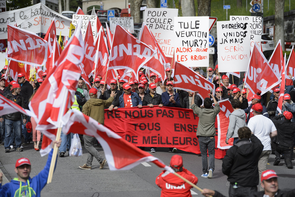 Une soixantaine de manifestations autour du 1er Mai sont organisées dans vingt cantons. (Archive)