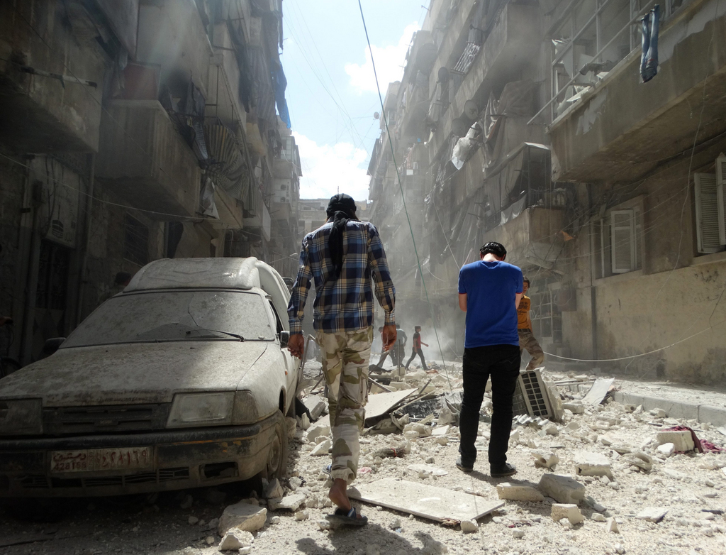 Près de 200'000 habitants résideraient dans la partie rebelle d'Alep, à l'est de la ville.