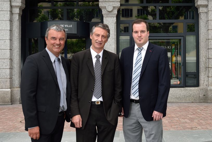 François-Xavier Flipo, Alexandre Moret et Ludovic Cipolla composent le ticket de l'UDC Martigny pour les prochaines élections communales.
