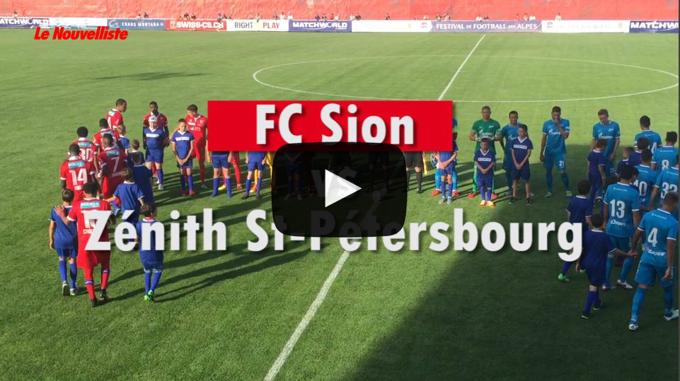 Les meilleurs moments du match amical entre le FC Sion et le Zénith.