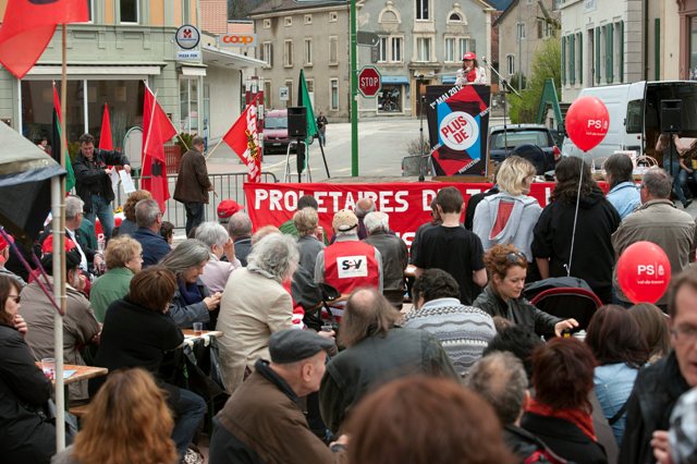 Manifestation du 1er mai à Fleurier