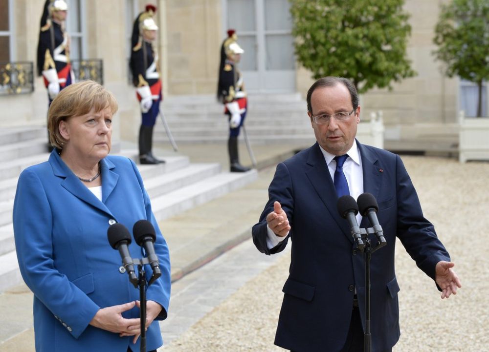 La France et l'Allemagne veulent 'approfondir l'union économique et monétaire, demain politique' dans le cadre du sommet européen.