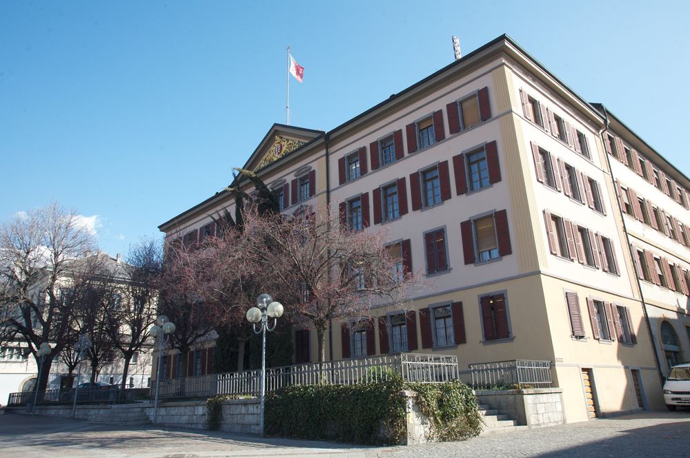Le Palais du Gouvernement à Sion.