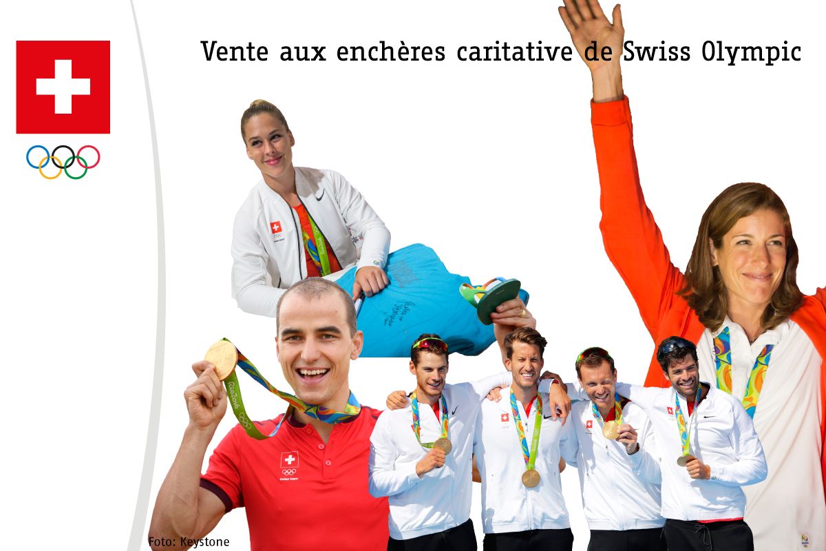 Au total, la vente des objets appartenant aux champions suisses a rapporté plus de 13'000 francs.