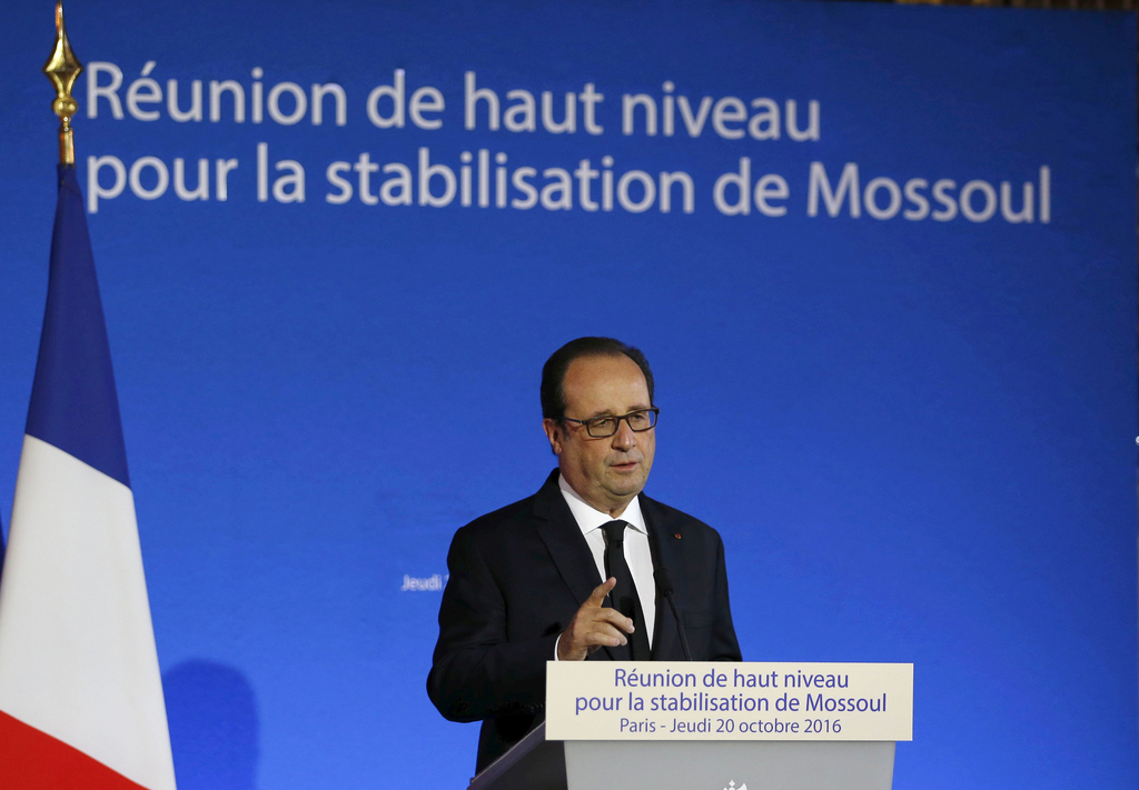 Pour François Hollande, l'enjeu de la prise de Mossoul n'est pas seulement celui d'une "reconquête militaire", mais de veiller à "l'inclusion de toutes les minorités".