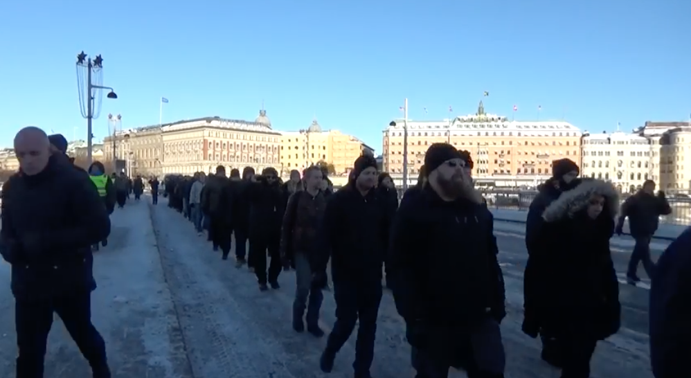 Une rencontre d'un mouvement néonazi à Stockholm a conduit à cinq arrestations et deux blessés.