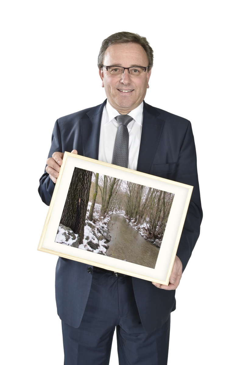 Sion - 16 février 2017Portrait avec cadre de Roberto Schmidt, conseiller national et président de Loèche-Ville.Héloïse Maret/Le Nouvelliste