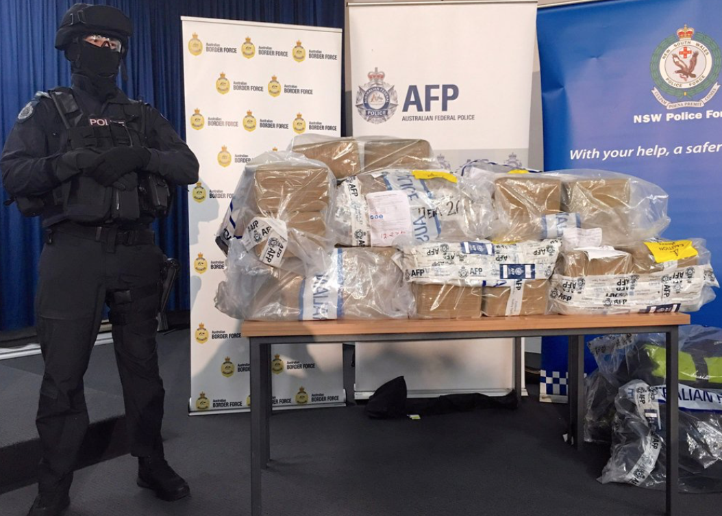 La police australienne a saisi la plus grosse quantité de cocaïne de son histoire en une seule prise : 1.4 tonne.