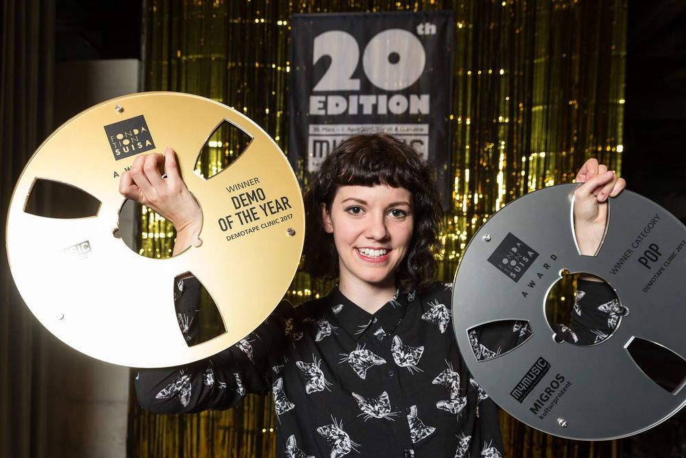 Cyrielle Formaz a remporté avec son projet solo Meimuna les titres de meilleure démo dans la catégorie pop et de "Demo of the Year" cette année au festival M4Music de Zurich.
