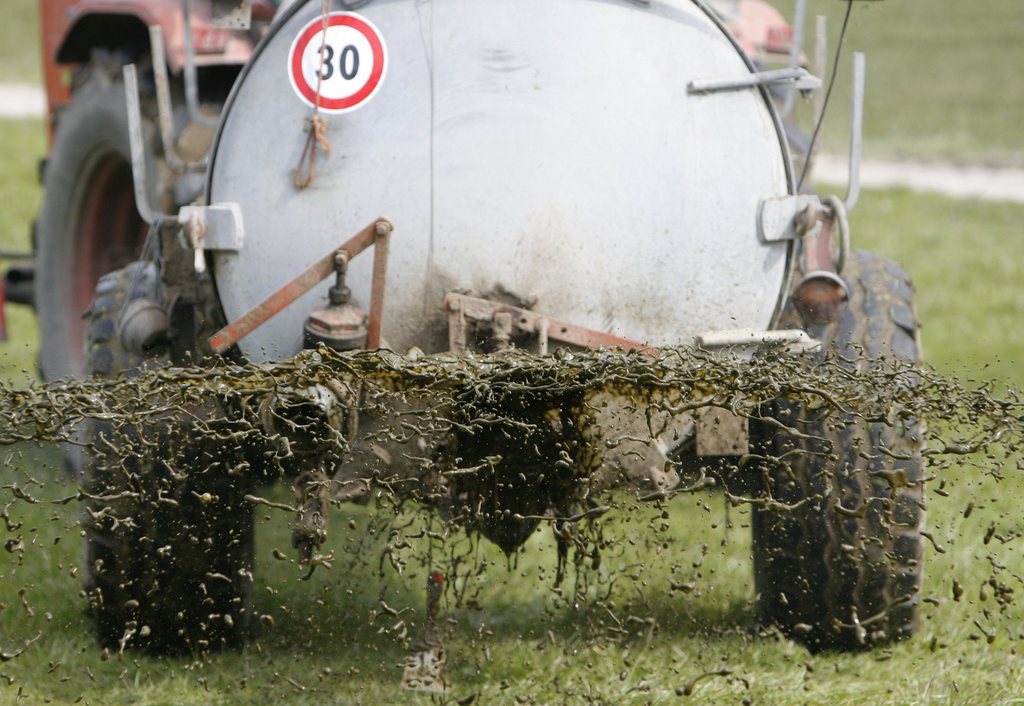 L'agriculteur a déversé 12'000 litres de purin.
