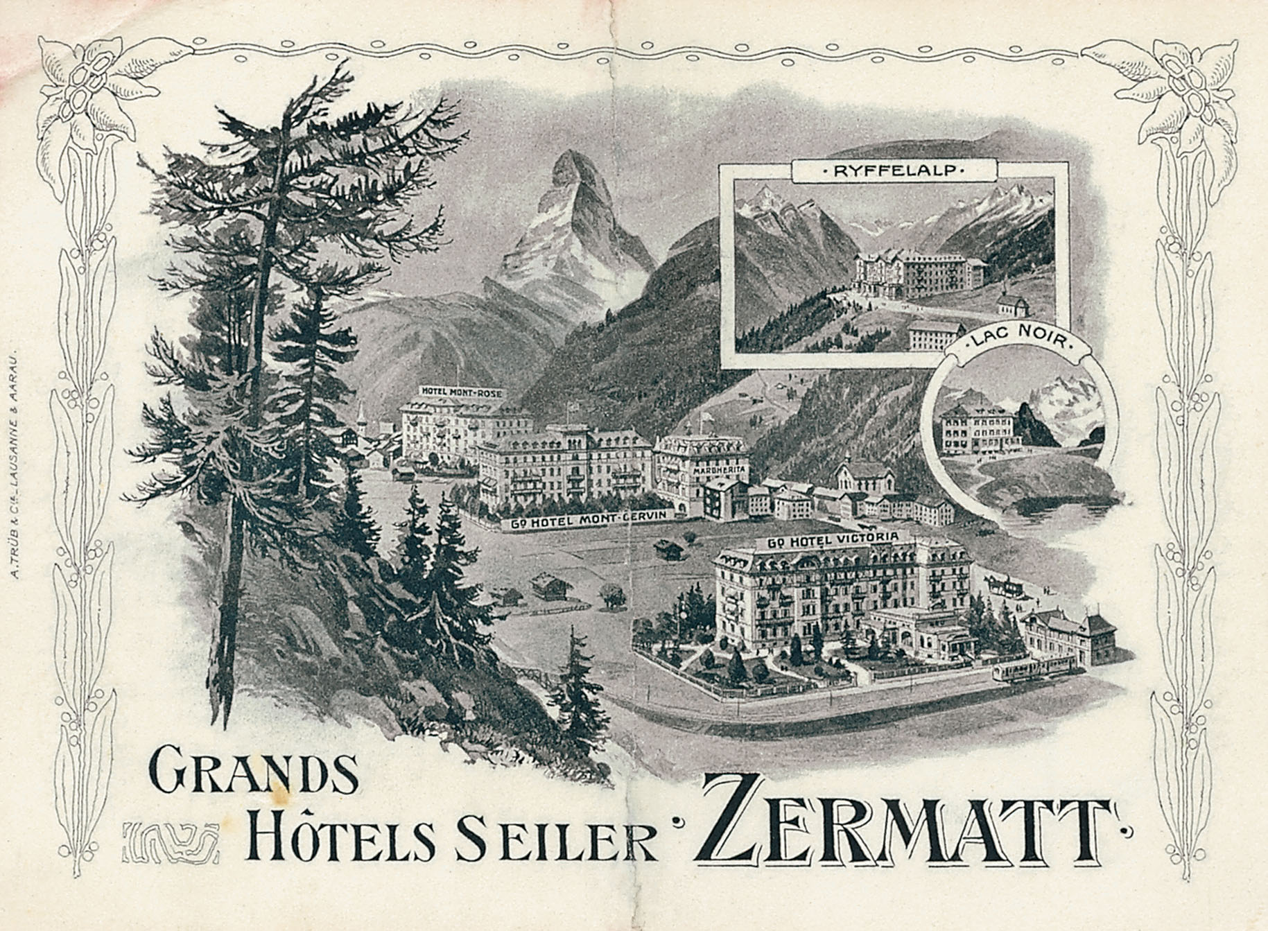 A Zermatt, les hôtels érigés par Alexandre Seiler dès le milieu du XIXe siècle, illustrent le formidable essor que vivra l’hôtellerie partout dans le canton jusqu’au début du 20e siècle. De neuf établissements en 1890, Zermatt en comptera vingt-six seize ans plus tard.