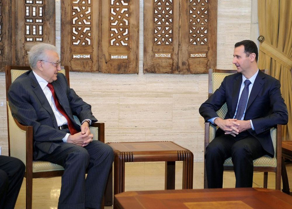 Lakhdar Brahimi et Bachar al-Assad ont échangé pendant une heure à Damas.