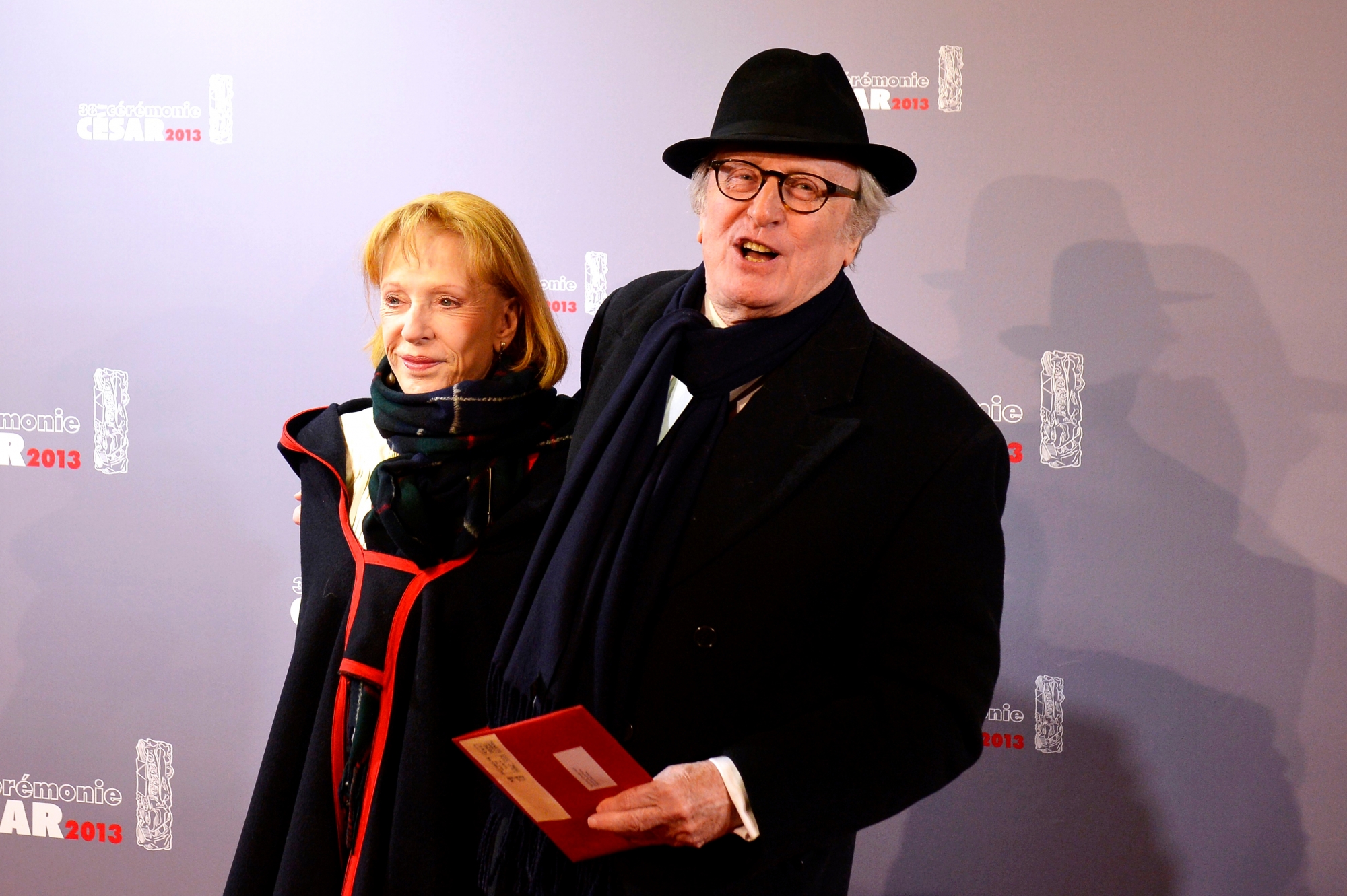 epa06100773 (FILE) French actors Claude Rich (R) and wife Catherine Rich (L) arrive for the 38th annual Cesar awards ceremony held at the Chatelet Theatre in Paris, France, 22 February 2013 (reissued on 21 July 2017). According to reports, Claude Rich died of cancer on 21 July 2017. He was 88.  EPA/CHRISTOPHE KARABA (FILE) FRANCE CLAUDE RICH OBIT
