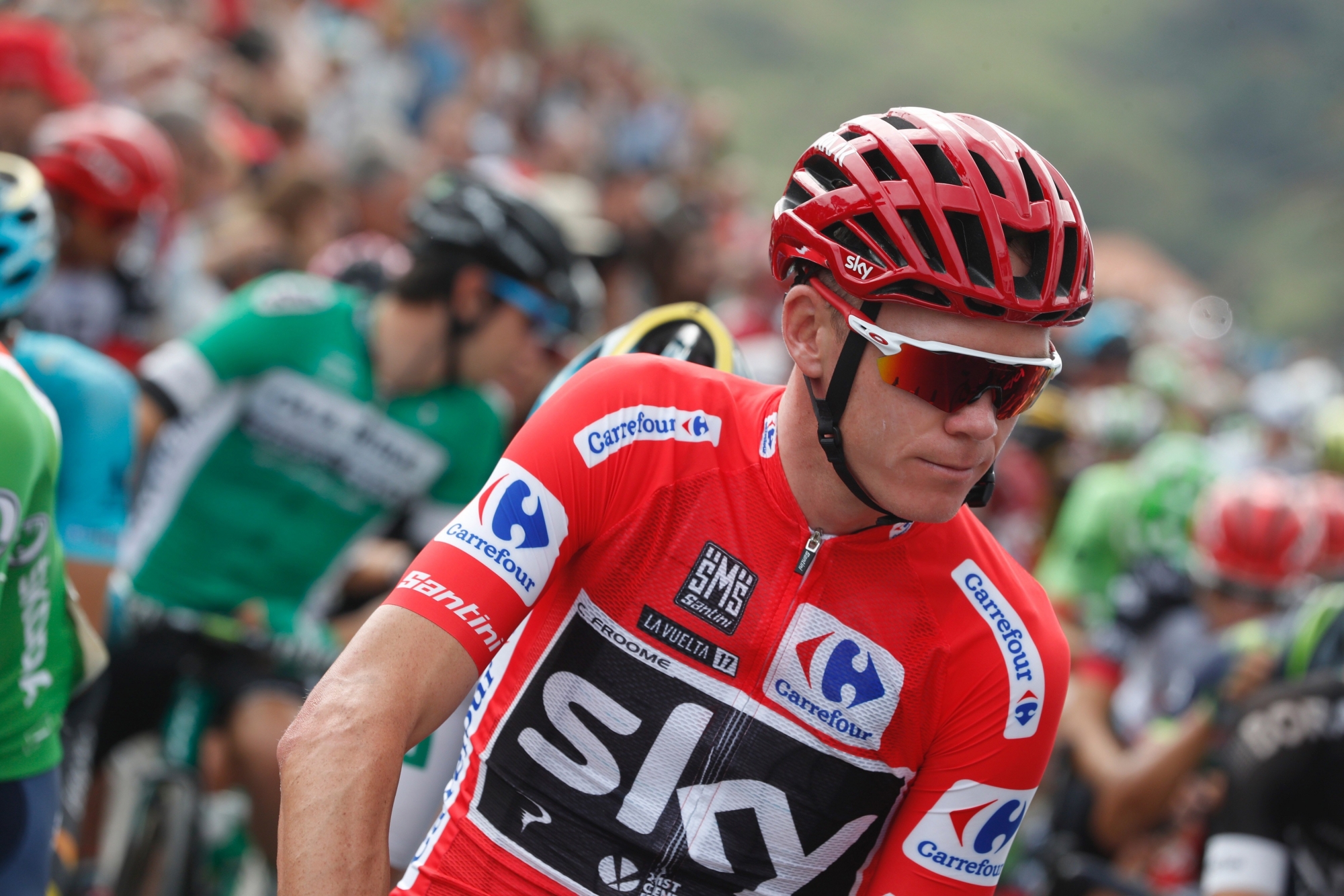 Chris Froome a été pincé le 7 septembre à trois jours du terme de la Vuelta.