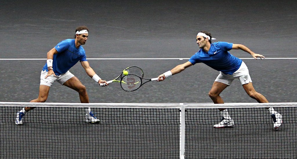 Roger Federer et Rafael Nadal ont disputé un match de la Laver Cup en duo.