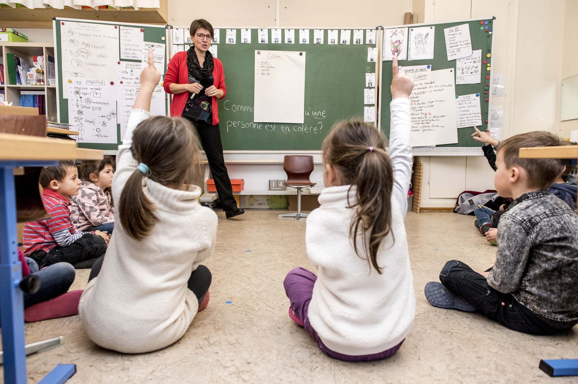 L'enseignante Dominique Bruchez pilote le projet de l'école de Vollèges. Elle l'applique au quotidien avec ses élèves de 1H et 2H au Levron.