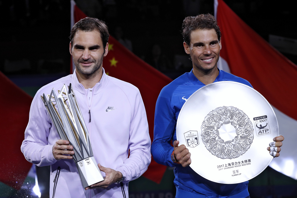 Federer et Nadal, ici aux Masters de Shangai, ne nagent pas dans les mêmes eaux en cette fin d'année.
