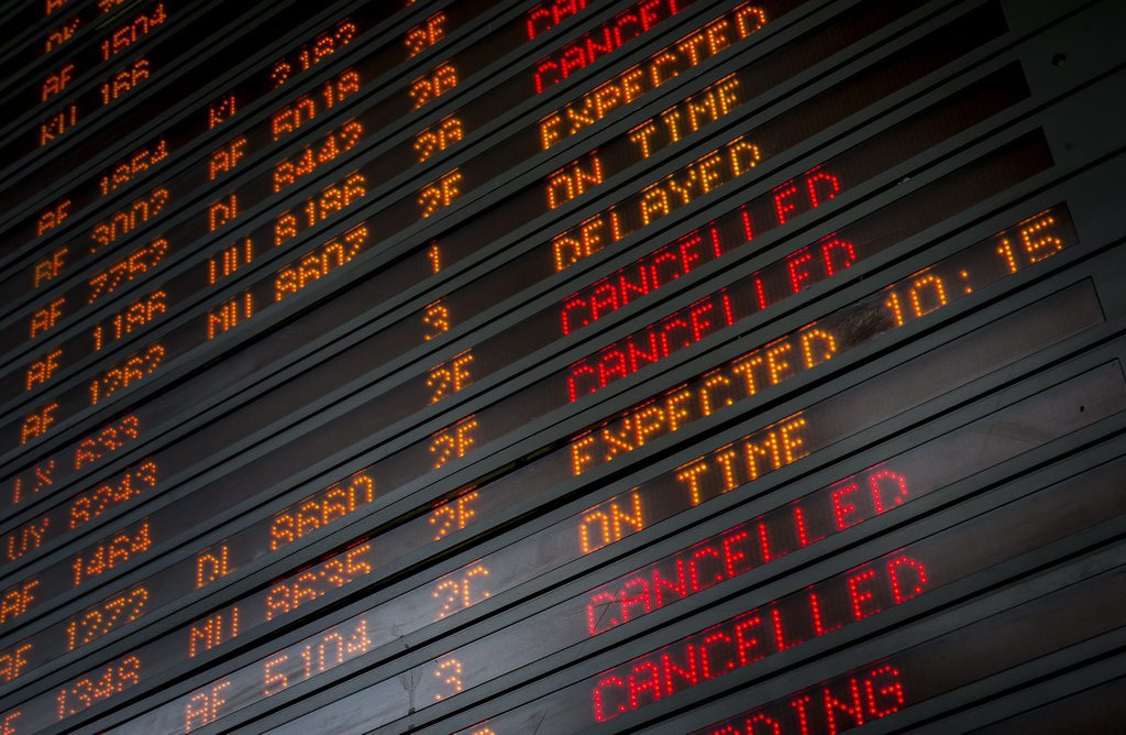 La moitié des vols long-courriers d'Air France ont été annulés.