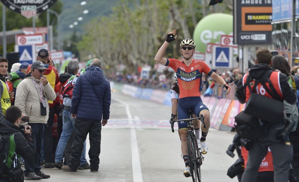 Le Slovène Matej Mohoric (Bahrain) a remporté la 10e étape du Tour d'Italie.