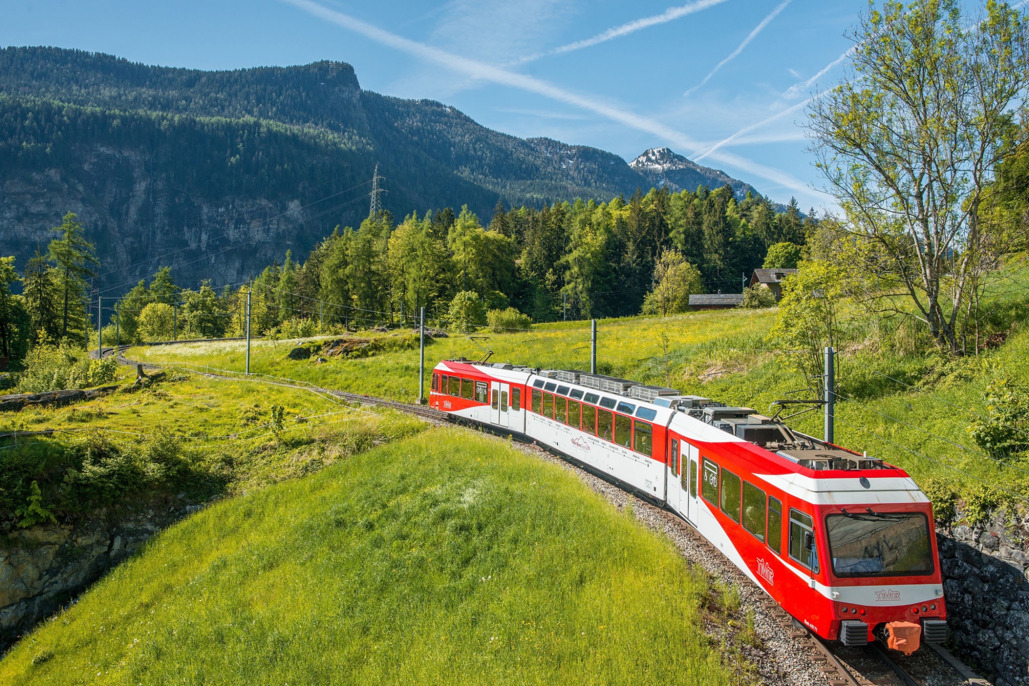 Le Mont-Blanc-Express est l'une des attractions de la Vallée du Trient qui sera mise en lumière via la plateforme en ligne E-campus.