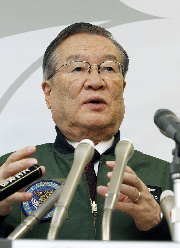 Japan's Defense Minister Satoshi Morimoto answers to a reporter's question during a news conference in Tokyo Friday, Dec. 7, 2012. Morimoto ordered missile units to intercept a rocket expected to be launched by North Korea. North Korea says the launch will take place between Dec. 10 and Dec. 22. (AP Photo/Kyodo News) JAPAN OUT, MANDATORY CREDIT, NO LICENSING IN CHINA, FRANCE, HONG KONG, JAPAN AND SOUTH KOREA