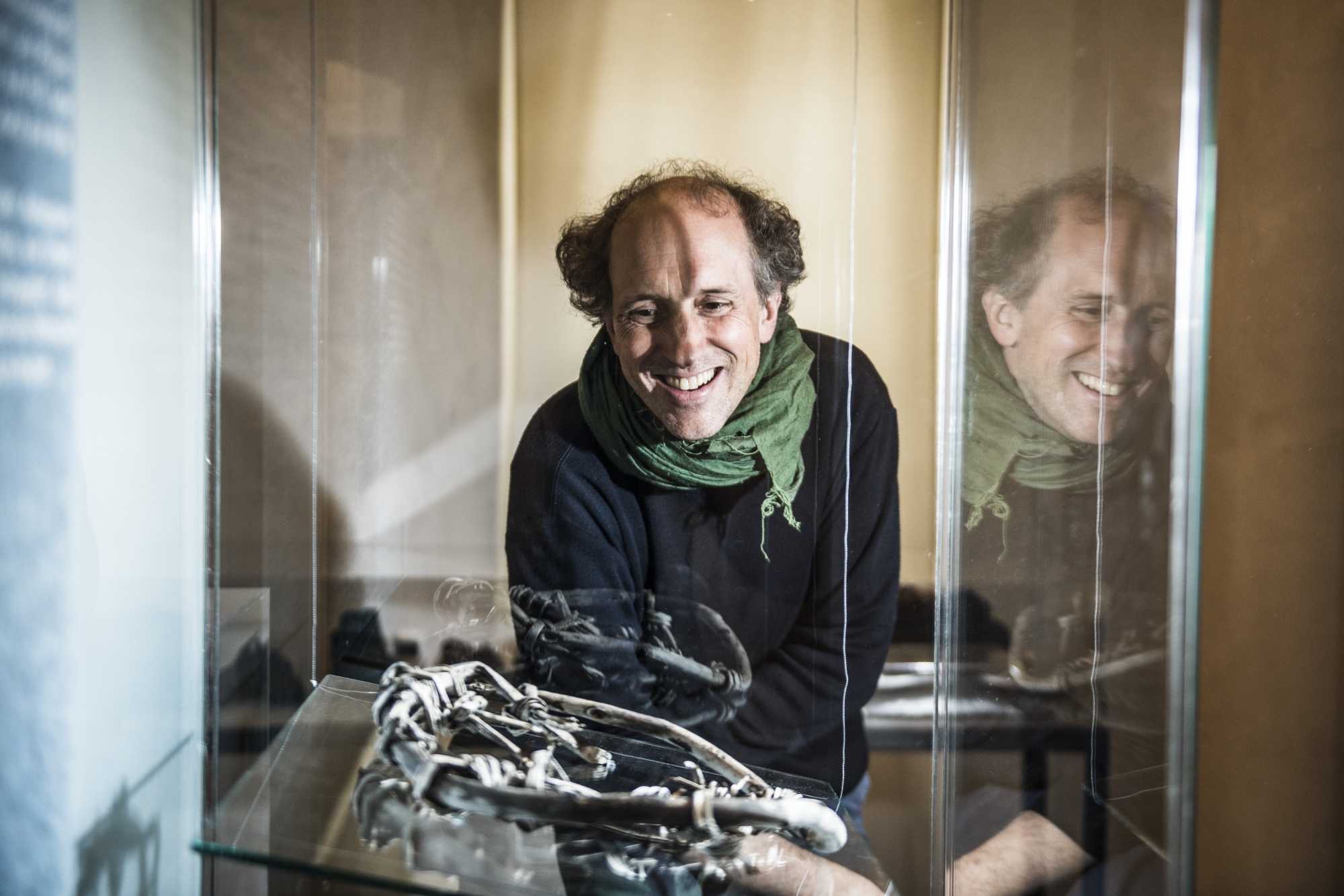 Pierre-Yves Nicod, conservateur et commissaire de  «Mémoire de glace : vestiges en péril», la nouvelle exposition du Musée d’histoire du Valais qui ouvre ses portes ce samedi 6 octobre.