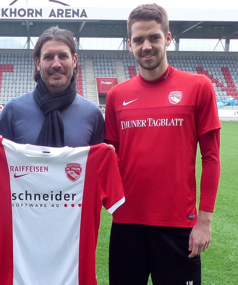 Grégory Karlen a rejoint le FC Thoune d'Andres Gerber, le directeur sportif du club bernois en janvier 2018. 