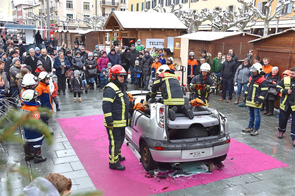 Samedi à Martigny, pompiers et ambulanciers feront des démonstrations sur la place Centrale lors du Téléthon.