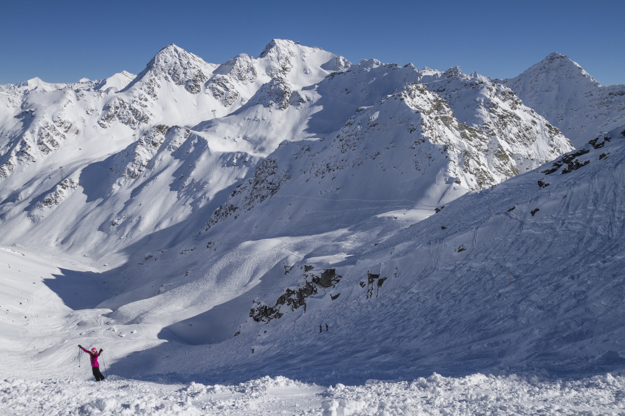 Les itinéraires à ski permettent de goûter au freeride dans un maximum de sécurité. 