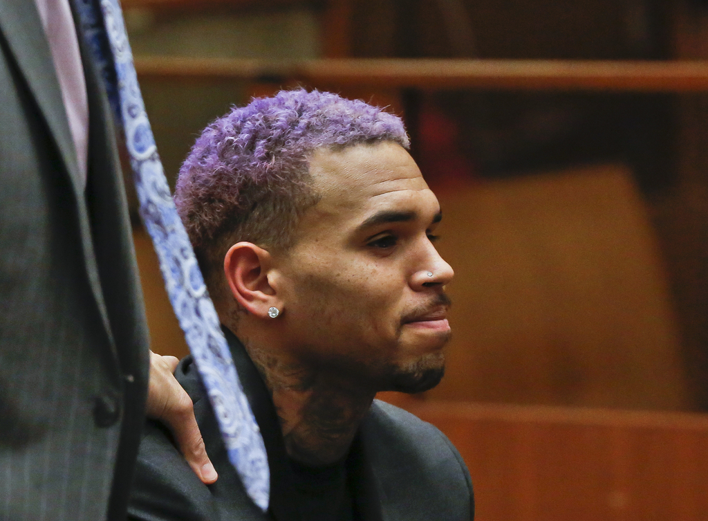 Chris Brown, également entendu pour "infraction à la législation sur les stupéfiants", a été arrêté pour viol lundi et était toujours en garde à vue mardi en milieu de journée. (Archives)