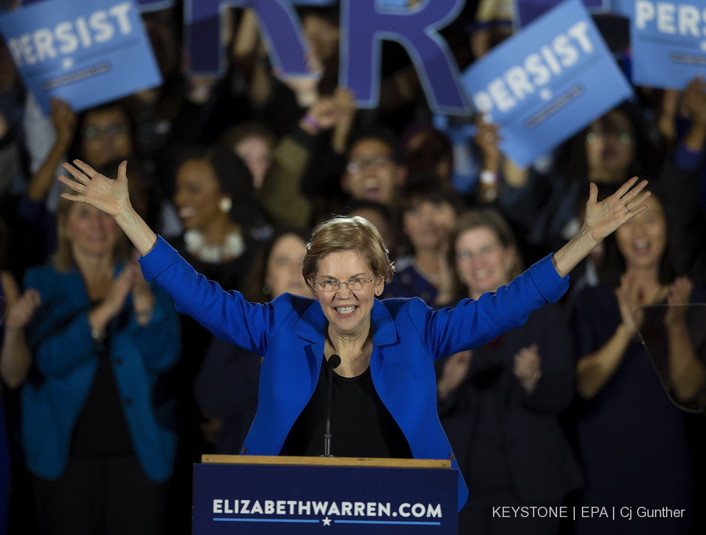 La Sénatrice du Massachusetts Elizabeth Warren a diffusé une vidéo de candidature sur son compte Twitter.