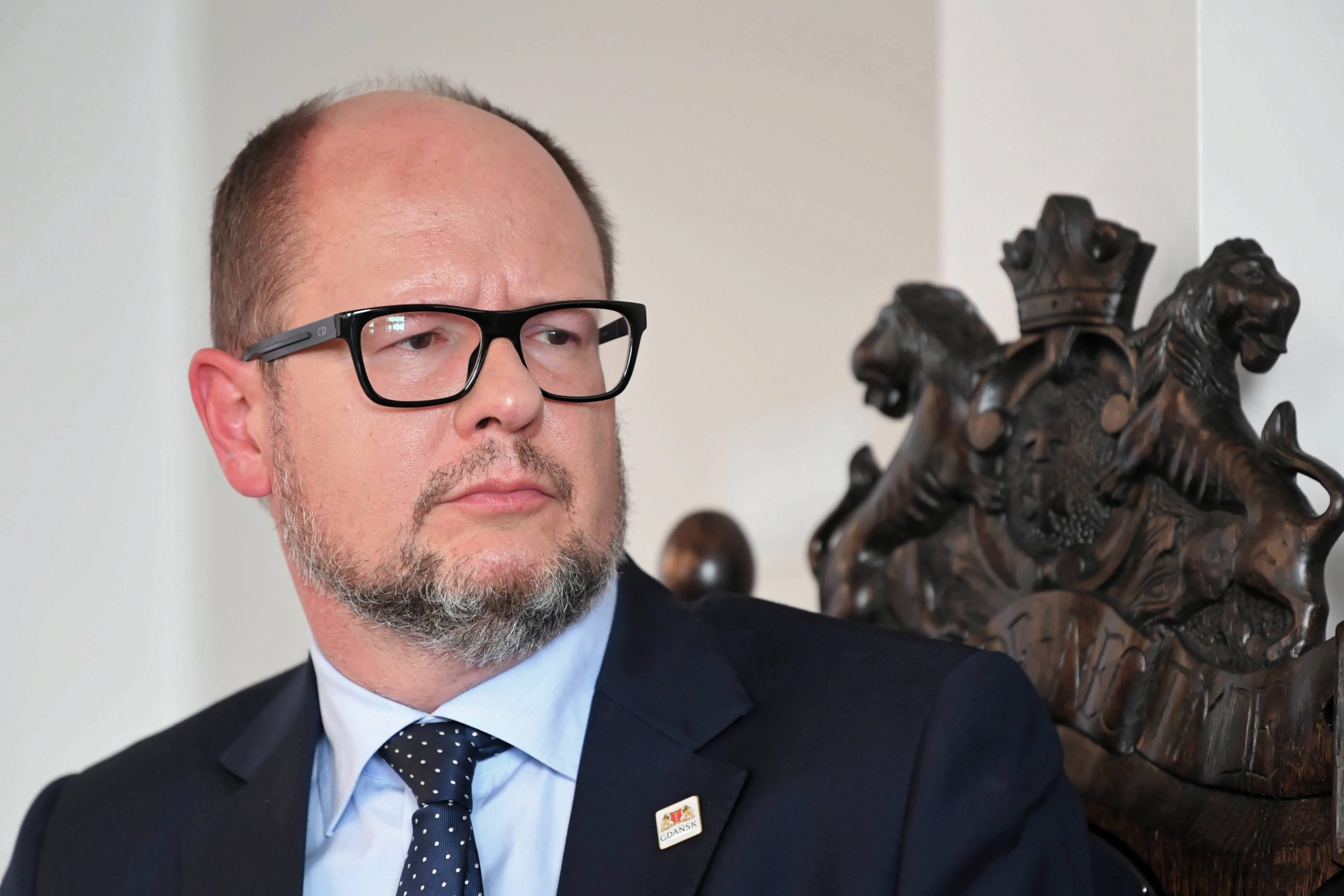 epa07283287  (FILE) - A file picture dated 10 September 2018 shows Mayor of Gdansk Pawel Adamowicz. Mayor of Gdansk Pawel Adamowicz, has died, on 14 January 2019  according to director for medical affairs of the Medical University of Gdansk hospital Tomasz Stefaniak. On the evening of 13 January, Pawel Adamowicz was stabbed by a convicted criminal who rushed onto the stage during the 27th finale of the Great Orchestra of Christmas Charity in Gdansk, Poland. Adamowicz was seriously injured in the heart and abdomen. Doctors reanimated Adamowicz on the spot and then transported him to the Medical University of Gdañsk hospital, where he underwent five hours of surgery.  EPA/Adam Warzawa POLAND OUT (FILE) POLAND PAWEL ADAMOWICZ OBIT