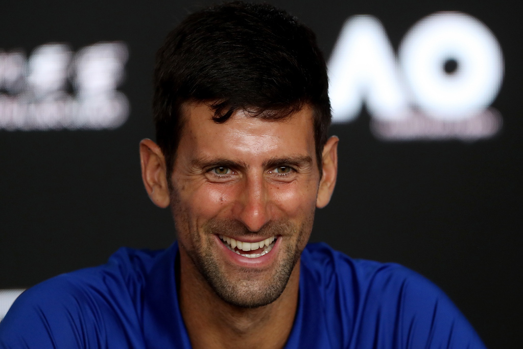 Novak Djokovic a déclenché l'hilarité générale en imitant un journaliste italien en conférence de presse.