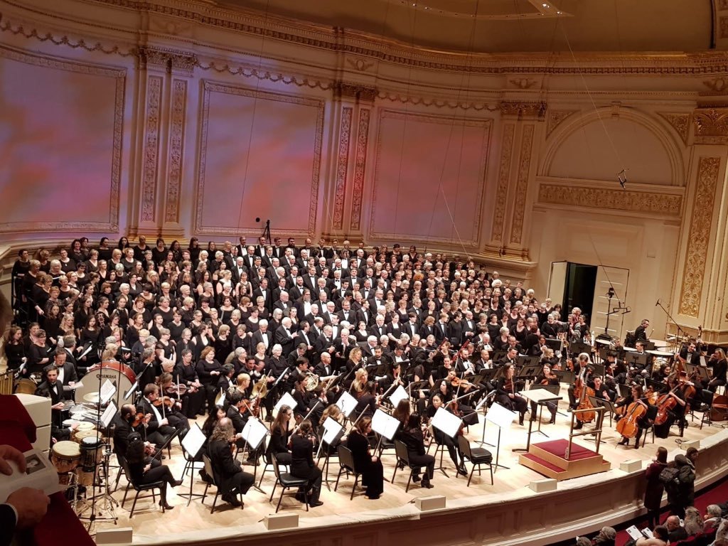 Les Fulliérains ont chanté avec d'autres choeurs en provenance du monde entier dans la salle du Carnegie Hall.