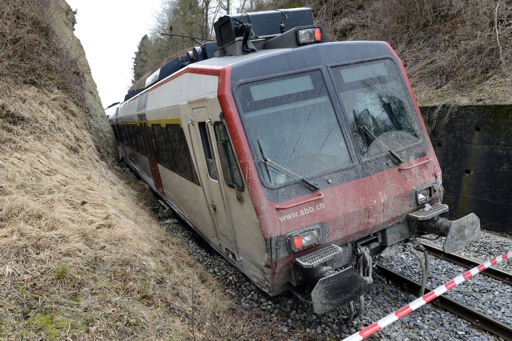 Les deux premiers wagons de ce train régional ont déraillé.