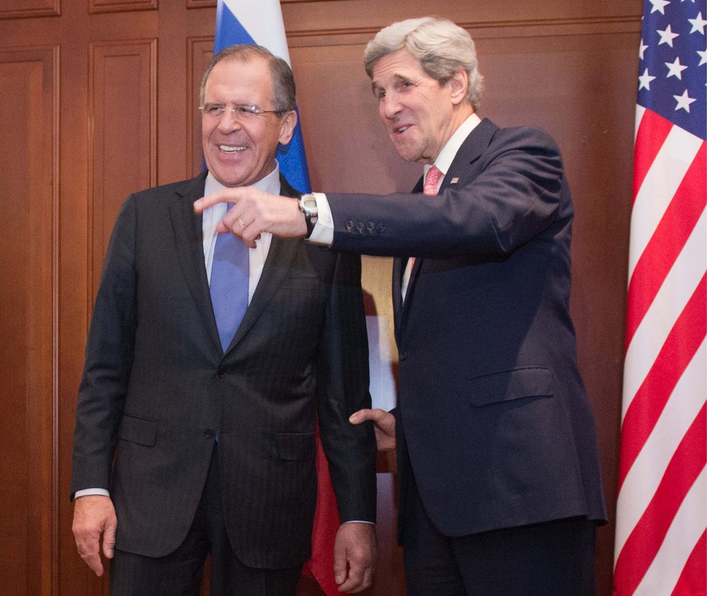 Le secrétaire d'Etat américain John Kerry (D) a rencontré mardi à Berlin son homologue russe Sergueï Lavrov pour tenter de s'entendre sur la Syrie.