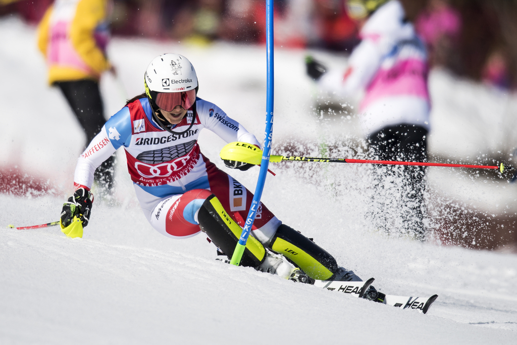 Wendy Holdener n'est pas parvenue à faire la différence lors du slalom.