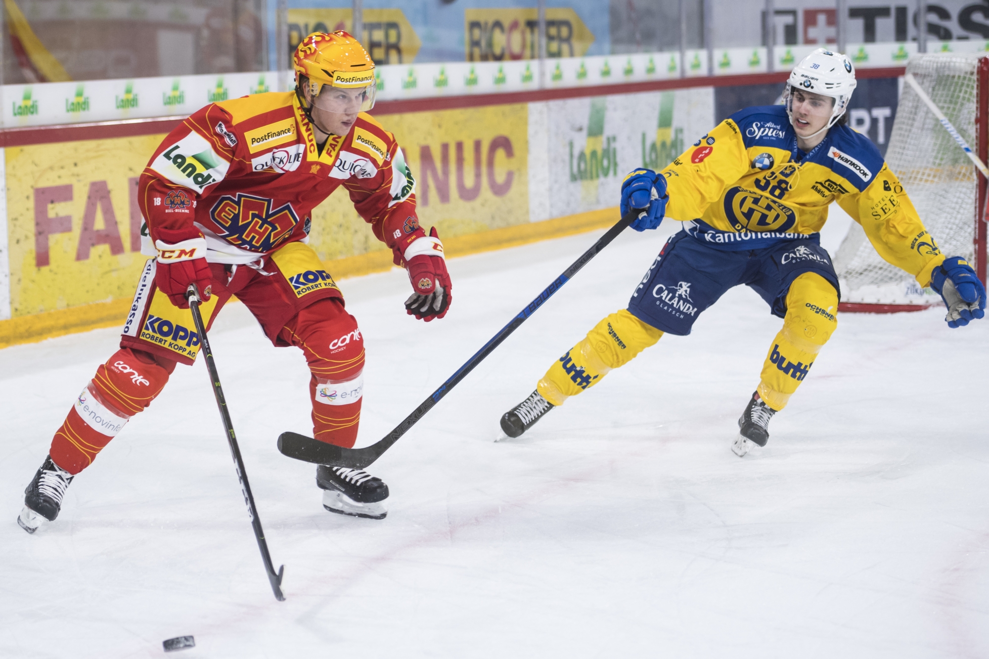 Sous le maillot du HC Davos, Oliver Heinen s'est déjà frotté aux cadors du championnat comme le Biennois Toni Rajala.