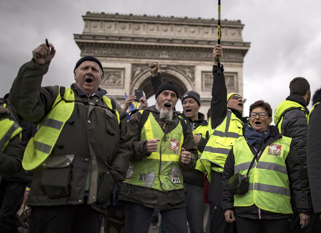 Samedi, quelque 7000 protestataires étaient réunis dans toute la France, dont environ 2800 à Paris.