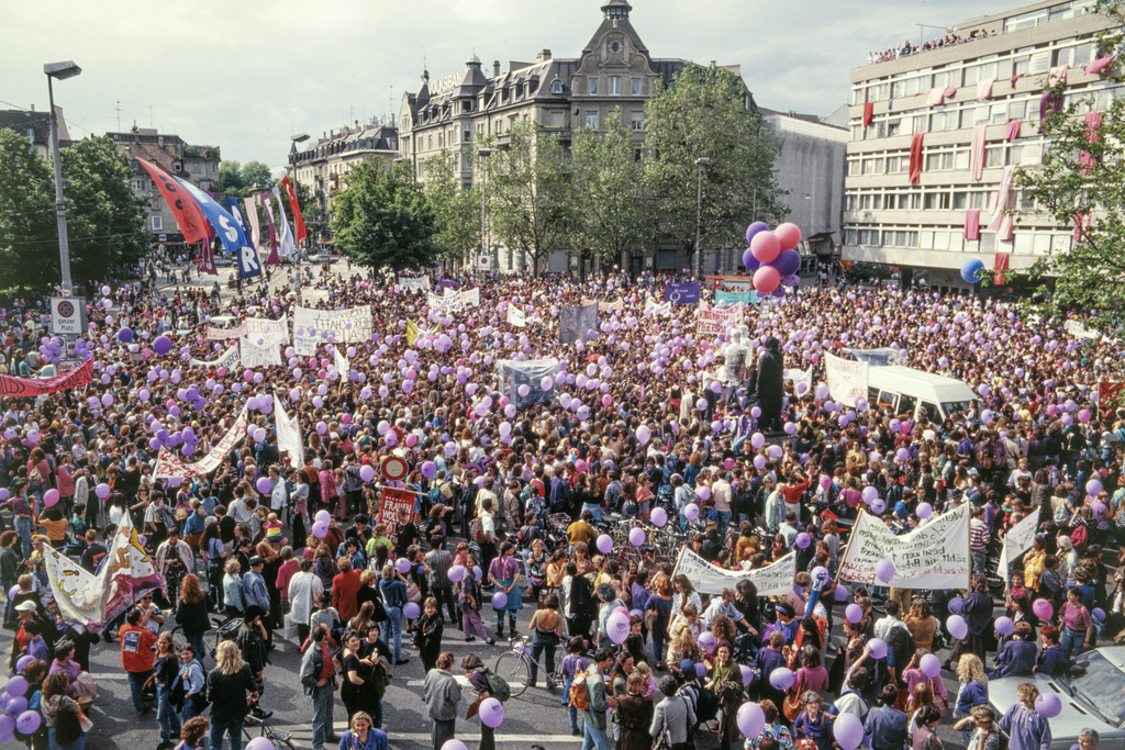 Le 14 juin 1991 (photo), les femmes avaient déjà manifesté pour l'égalité entre hommes et femmes.