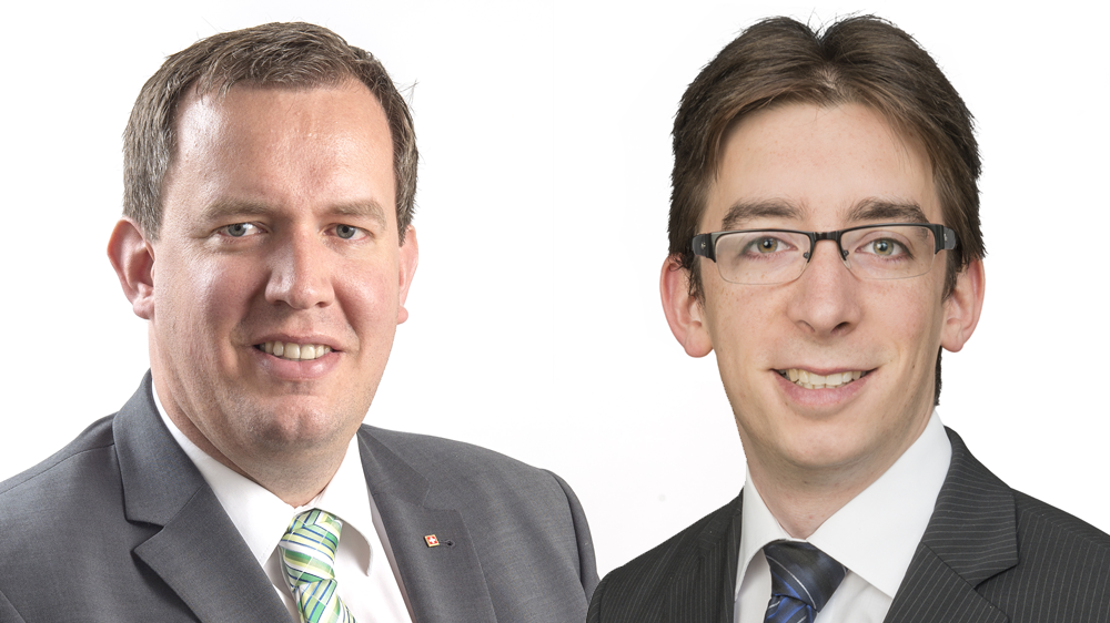 Cyrille Fauchère et Michael Kreuzer forment la liste UDC pour le Conseil des Etats.