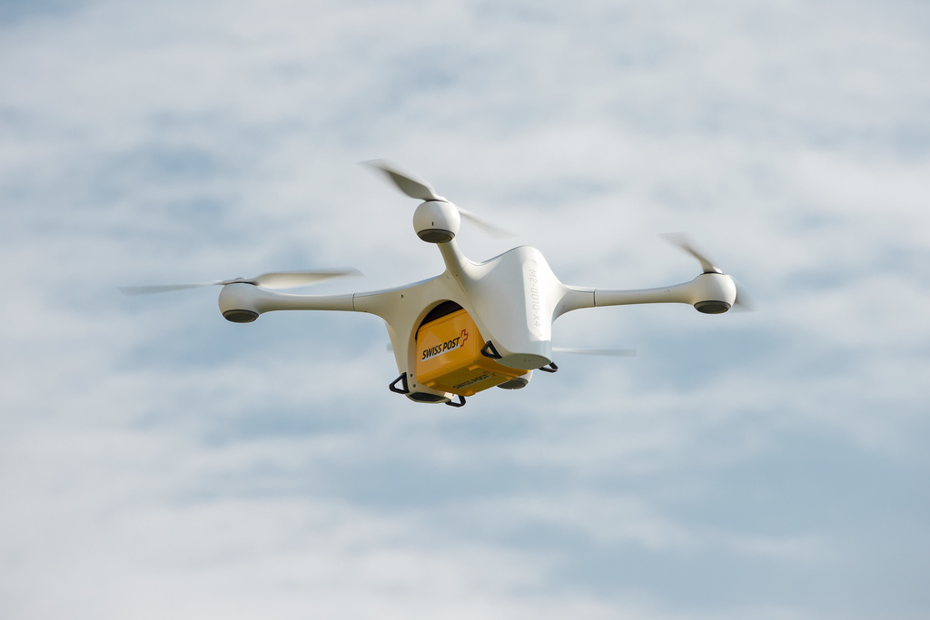 Le drone de transport de La Poste crashé dans une forêt près de l'Université de Zurich jeudi matin ne transportait pas de charge. (Illustration)