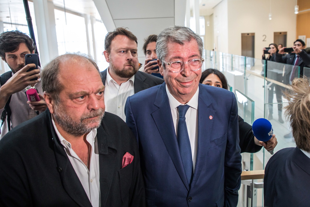 Patrick Balkany, maire LR de Levallois-Perret, est arrivé en compagnie de son avocat Eric Dupond-Moretti.