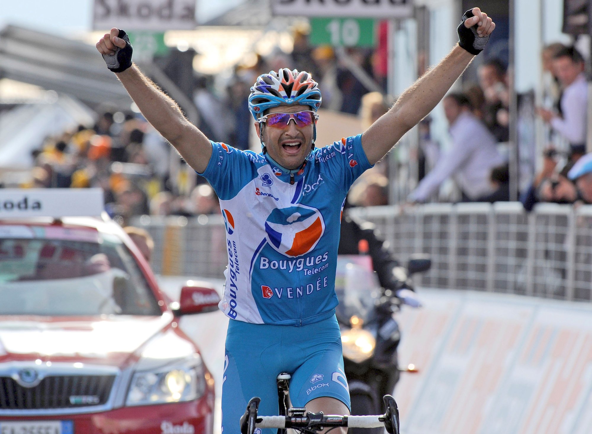 Johann Tschopp a remporté l'étape reine du Giro en 2010 devant Cadel Evans.